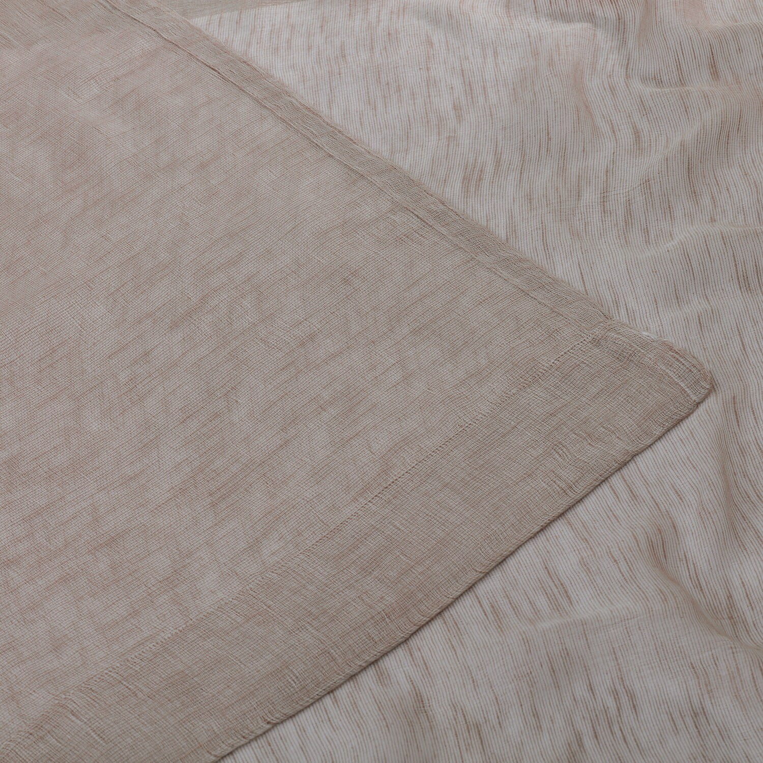 Open Weave Cinder Grey Linen Sheer (1 Panel), Open Weave Cinder Grey, 50W X 108L