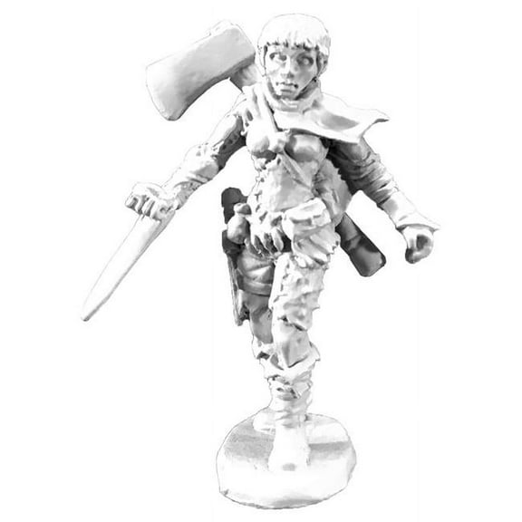 Numenera: Female Glaive (Axe on Back)