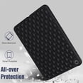 thumbnail image 3 of Allytech Case for iPad 9th/8th/7th Generation 10.2" 2021/2020/2019, Slim Luxury Diamond Pattern [Camera Protection] Shockproof Soft TPU Back Case - Black, 3 of 7