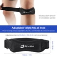 thumbnail image 4 of Rodilleras 1 unidad de correa de soporte protectora de rótula cinturón ajustable de absorción de impactos de rodilla Protector presionado transpirable para hombres mujeres deportes, 4 of 7