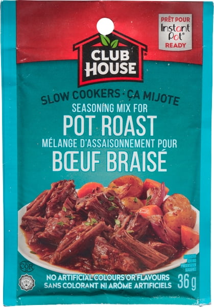 Club House, mélange de sauce sèche / assaisonnement / marinade, rôti de pot, mijoteuse