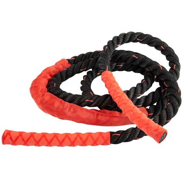 Cuerda de saltar pesada, cuerda de saltar, entrenamiento físico, entrenamiento, cuerda de batalla para gimnasio al aire libre , Naranja Soledad Cuerda de saltar de batalla