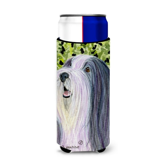 Caroline's Treasures SS8808MUK Bearded Collie Ultra Hugger for slim cans, Slim Can, multicolor