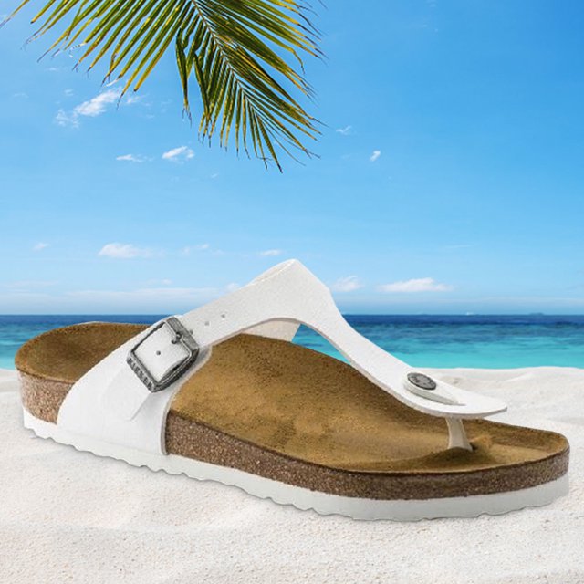 Bolsa Chanclas de Mujer Sandalias de Verano Suela de Goma para Caminar Cómodo (Blanco 39) Likrtyny Para Estrenar