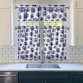thumbnail image 3 of Vintage Farmhouse Curtains 36 Inch - 3 Panel Bohemian Wildflower Set with Rustic Floral Print, Rod Pocket Kitchen Window Drapes for Spring Summer Season, 3 of 6
