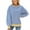 Blue + White, variant on IDOPIP Oversized Sweatshirt for Women 2024 Fall Crewneck Long Sleeve Color Block Striped Pullover Top