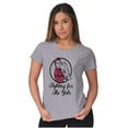 thumbnail image 4 of Breast Cancer Fighter Rosie Riveter Womens Slim Fit Graphic Tee Brisco Brands S, 4 of 5