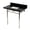 Black Granite / Polished Nickel, variant on Kingston Brass KVPK36227K380 Imperial 36" Black Granite Console Sink with Stainless Steel Legs (8-Inch, 3-Hole), Black Granite/Matte Black