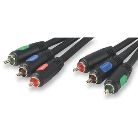 PRO SIGNAL - 3x Phono (RCA) Male to 3x Phono Male Lead, 1.5m Black