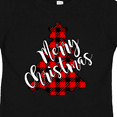 thumbnail image 4 of Inktastic Red Buffalo Plaid Christmas Tree Boys or Girls Toddler T-Shirt, 4 of 5