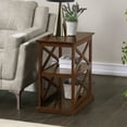 thumbnail image 2 of Convenience Concepts Coventry Chairside End Table with Shelves, Espresso, 2 of 7