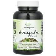 Amazing India Ashwagandha Extract, 500 mg, 120 Veggie Capsules
