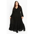 thumbnail image 2 of Avenue Women's Plus Size Desi Ruffle Dress, 2 of 2