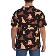 thumbnail image 3 of Kdxio Men's Hawaiian Shirt for Men Short Sleeve Shirt Labrador Retriever Dog Summer Casual Holiday Beach Button Down T-Shirts, 3 of 7