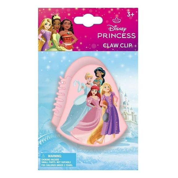 Princess Character Shaped Hair Claw Clip on Card