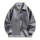 thumbnail image 1 of Puntoco Chaqueta Informal De Manga Larga Con Cremallera Y Bolsillo De Color Sólido, Cálida Y Gruesa Para Hombre, 1 of 7
