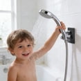 thumbnail image 3 of BotaniNest Support de Pomme de Douche Réglable Rotation 360 Mural Sans Perçage Support Flexible pour Salle de Bain pour Pulvérisateur Portatif, 3 of 4