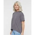 thumbnail image 2 of LAT B06938137 Women High-Low T-Shirt, Granite Heather - 2XL, 2 of 5