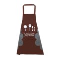 thumbnail image 1 of Advancent Delantal de cocina impermeable a prueba de adultos delantal de cocina delantales de restaurante para mujer patrón de estampado negro y tenedor Herramientas y accesorios para hornear Café Advancent HA003509-04, 1 of 6