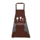 thumbnail image 1 of Bewildely Delantal impermeable a prueba de aceite babero de cocina ajustable con accesorio de cocina de bolsillo, café Type2 NO2 Bewildely HA003509-04, 1 of 6