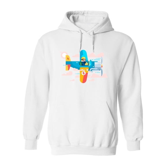 Pilot In Action Hoodie Men -Image by Shutterstock, Male Medium