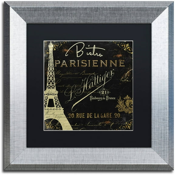 Trademark Fine Art "La Cuisine VI" Canvas Art by Color Bakery Black Matte, Silver Frame