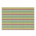 thumbnail image 1 of Retro Cutting Board, Colorful Triangles Sharp Edged Geometric Shapes in Horizontal Line, Decorative Tempered Glass Cutting and Serving Board, Small Size, Dark Coral Pale Green, by Ambesonne, 1 of 1