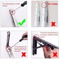 thumbnail image 3 of Pack de 2 estantes de almacenamiento para mesas de acero inoxidable tipo K pulido para montaje en pared de servicio lastradas con brazos de desenganche corto, 3 of 5