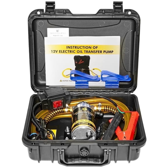 Steauty 12/24V 100W Marine Engine Oil Suction Pump, 120 GPH with Anti-Kinking Hose