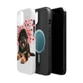 thumbnail image 2 of DistinctInk Tough Case for Apple iPhone 14 (6.1" Screen), Compatible with MagSafe Charging - Valentine's Day Tibetan Mastiff Puppy, 2 of 6