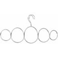 interdesign Classico overTheRod 5Loop Scarf Holder, Clear