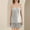 Gray, variant on Xihbxyly Pjs for Women Plus Size Solid Color Cami Pajamas Sets Leisure Crew Neck Sleeveless Sleepwear with Shorts
