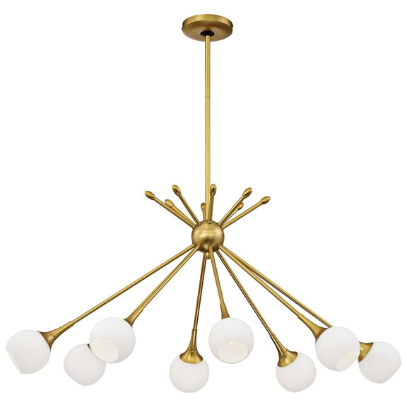 P1808-248-George Kovacs Lighting-Pontil - Eight Light Island-Honey Gold Finish