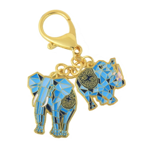 Feng Shui Royal Elephant & Cosmic Rhino Amulet