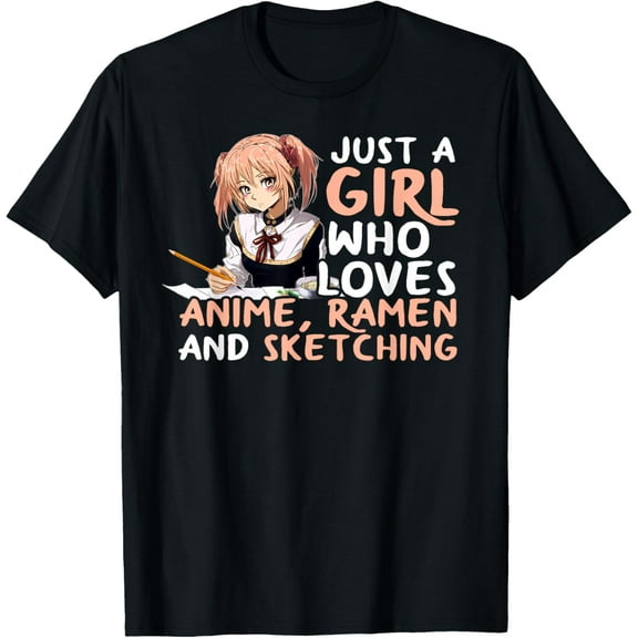 Ramen And Sketching Japan Anime T-Shirt