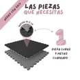 thumbnail image 2 of Piso Tatami 1m² 1pz Artes Marciales Gym Foamy 100x100x2cm Gris/Negro, 2 of 5