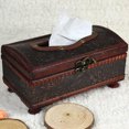 thumbnail image 3 of Elegant Crafted Wooden Antique Handmade Old Tissue Box Antique Tissue Box, 3 of 7