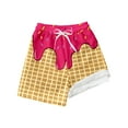 thumbnail image 3 of Kids Swim Trunks Boys Liner Boys Swimwear Cute Cool Dessert Print Boys Swim Shorts Beach Shorts 8 Years Boys Clothes, 3 of 3
