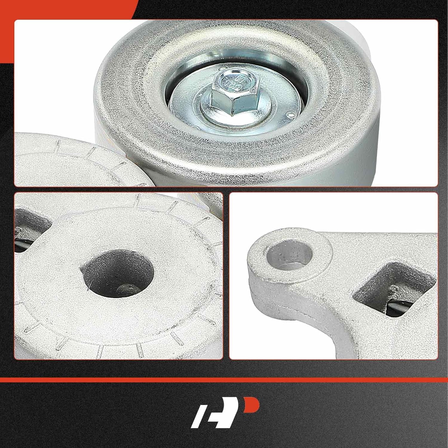 A-Premium Serpentine Belt Tensioner Assembly with Idler Pulley Compatible with Mitsubishi Eclipse 2006-2012 Galant 2004-2012 Lancer 2003-2006 Outlander 2003-2006