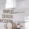thumbnail image 3 of KOKOSIRI Paper Towel Holder Self-Adhesive Bar Under Cabinet for Kitchen Towel Polished Chrome Stainless Steel Wall Mounted Rack, B3012CH, 3 of 7