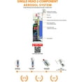 thumbnail image 2 of Samurai 2-Part Non-Isocyanate (NISO) Spray Paint for Industrial - 11.3 Ounce UV Resistant and Rust Resistant NISO (Non-Isocyanate) Spray (SPARKLING GOLD, Pack of 1 Can), 2 of 6