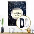 thumbnail image 3 of Designart "Starry Night Sky in Indian Art I" Indian Art Mirror Wall Decor - Global Teal People Mirror Wall Art For Entryway - 32" x 24" Inch, 3 of 5