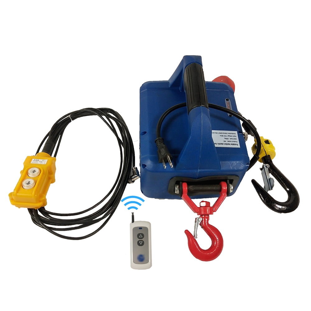 INTBUYING 3in1 Electric Hoist 110V WireControlled and Remote