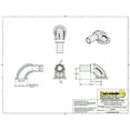 thumbnail image 2 of M100BRBSWP90 Banjo 1" Flange X 1" Hose Shank Sweep, 90° Elbow, 300 PSI, 2 of 3