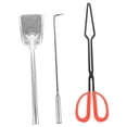 thumbnail image 4 of Mobutofu Iron Fireplace Tools 1Set Small Fire Tool For Fireplace Maintenance Campfire Tongs Homeowners Use, 4 of 8