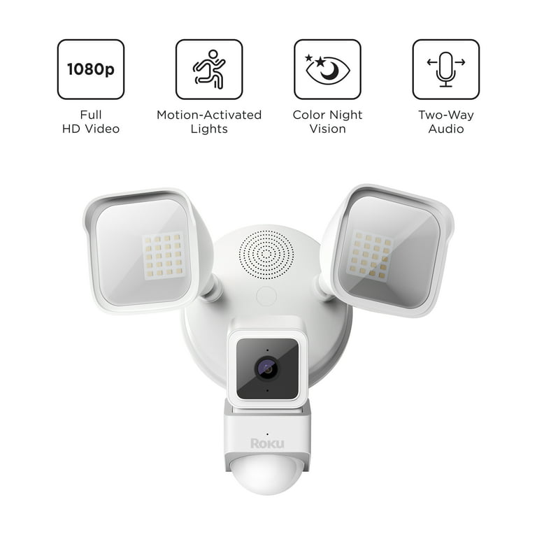 Blink Outdoor + Floodlight, Camera System with Floodlight Mount, White, MY Smart Home Shop, Security Camera