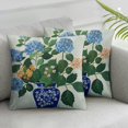 thumbnail image 3 of Acheng Green and Blue Floral Pillow Covers Chinoiserie Porcelain Vase Grand Millenial Outdoor Farmhouse Decorations Decorative Throw Pillows Cases for Home Living Room Set of 2 White 24x24in, 3 of 7