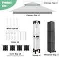 thumbnail image 3 of Arlopu 13'x13' Outdoor Pop Up Canopy Tent Commercial Camping Instant Tent with with Wheeled Bag, 3 of 8