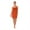 Orange, variant on Women Camisole Sleeveless strapless Mini Dress Ladies Summer Beach Holiday Club Wear Slim Fit Sundress