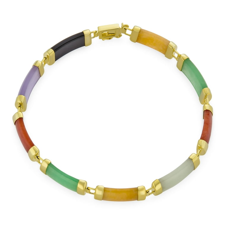 Bracelet with multi-colored gems